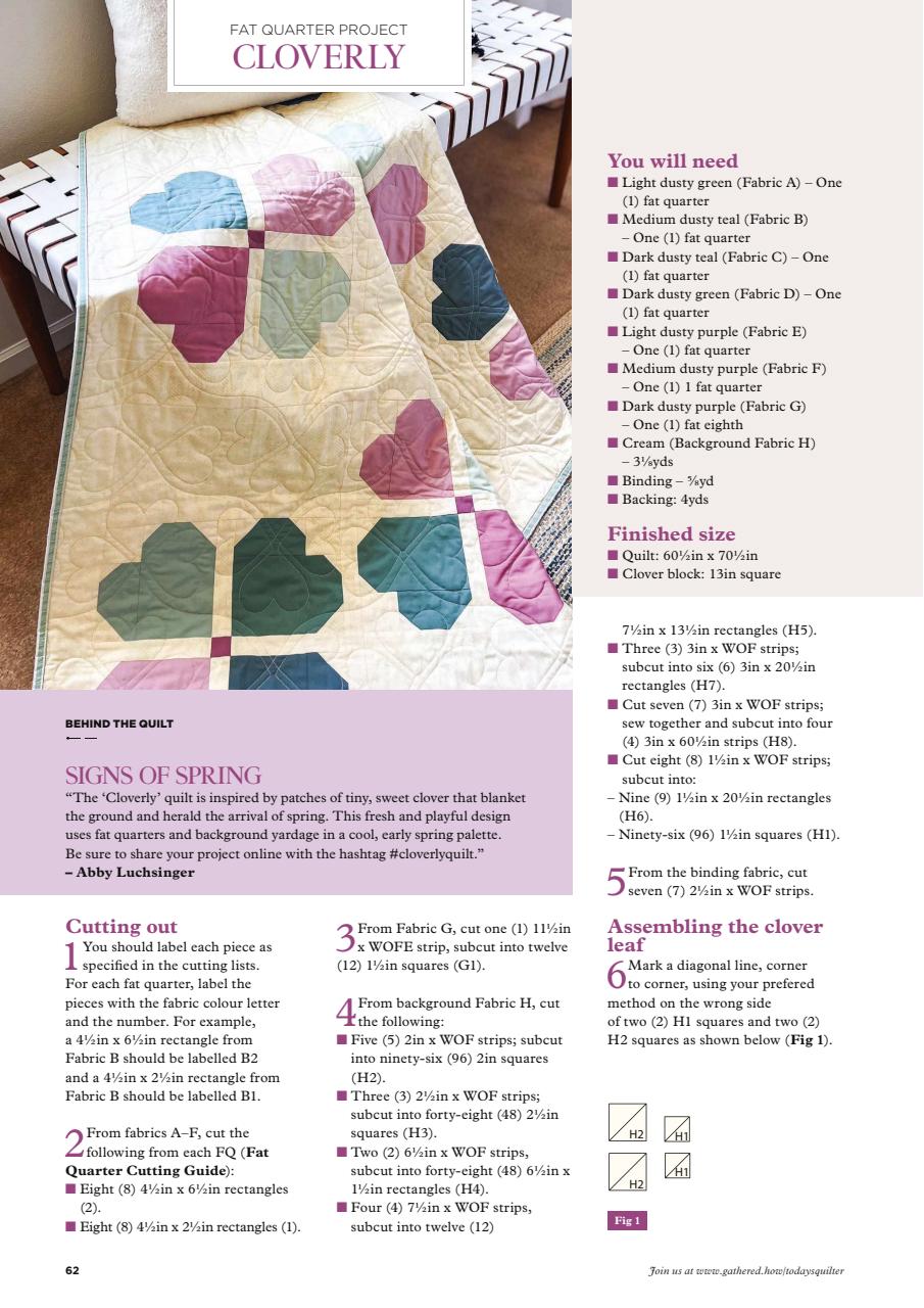 Today’s Quilter Preview Pages