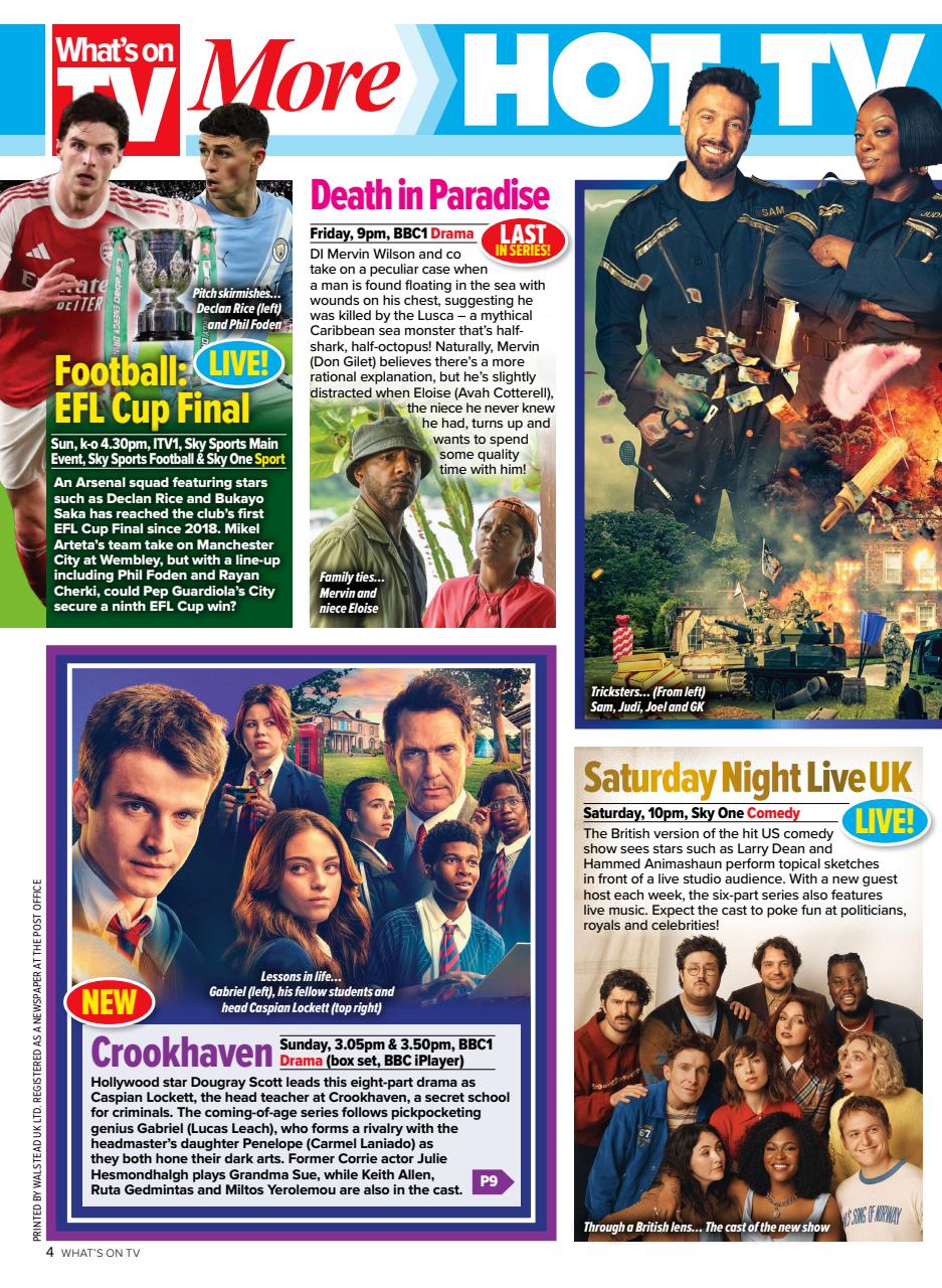 What's on TV Preview Pages