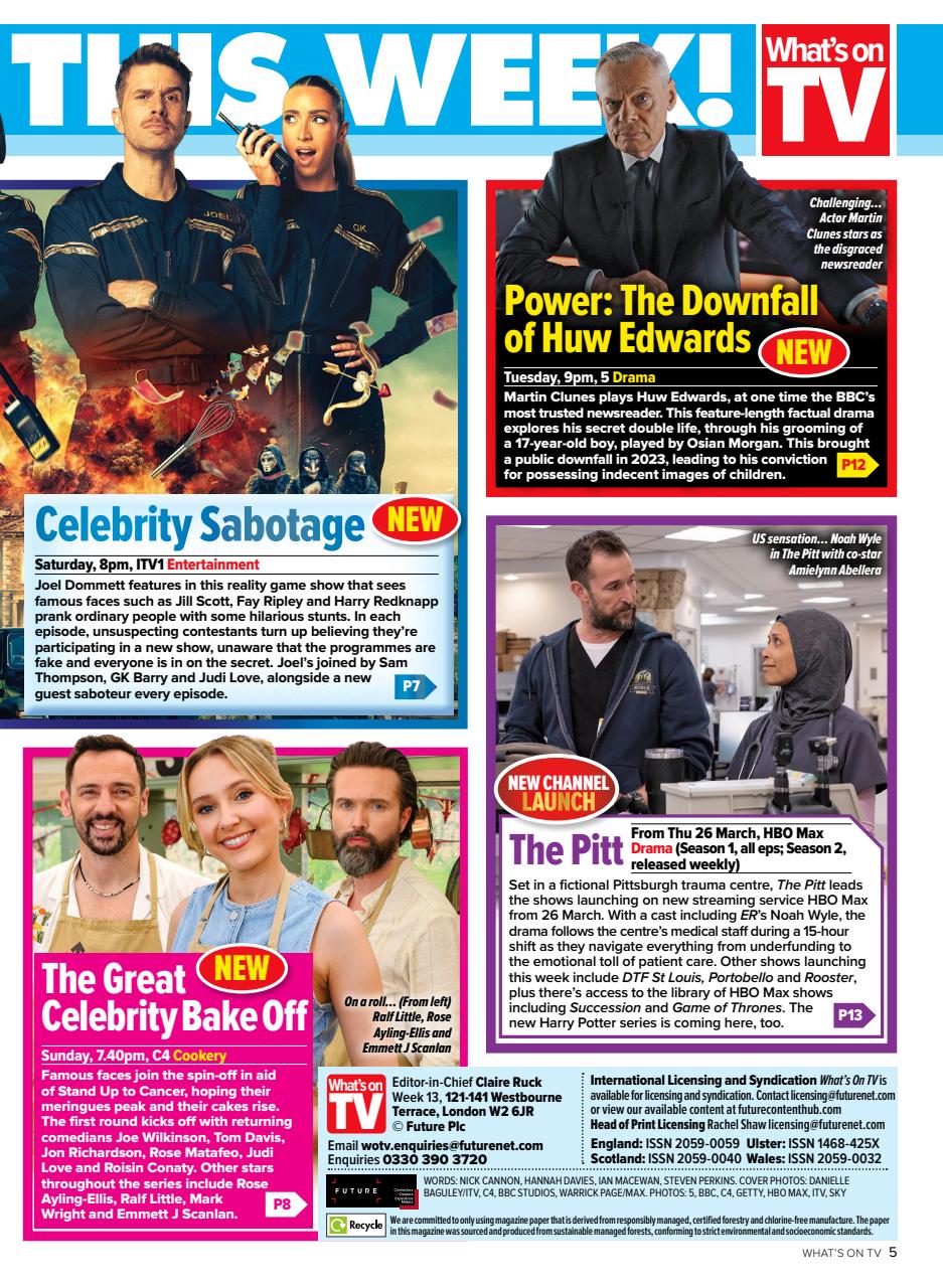 What's on TV Preview Pages