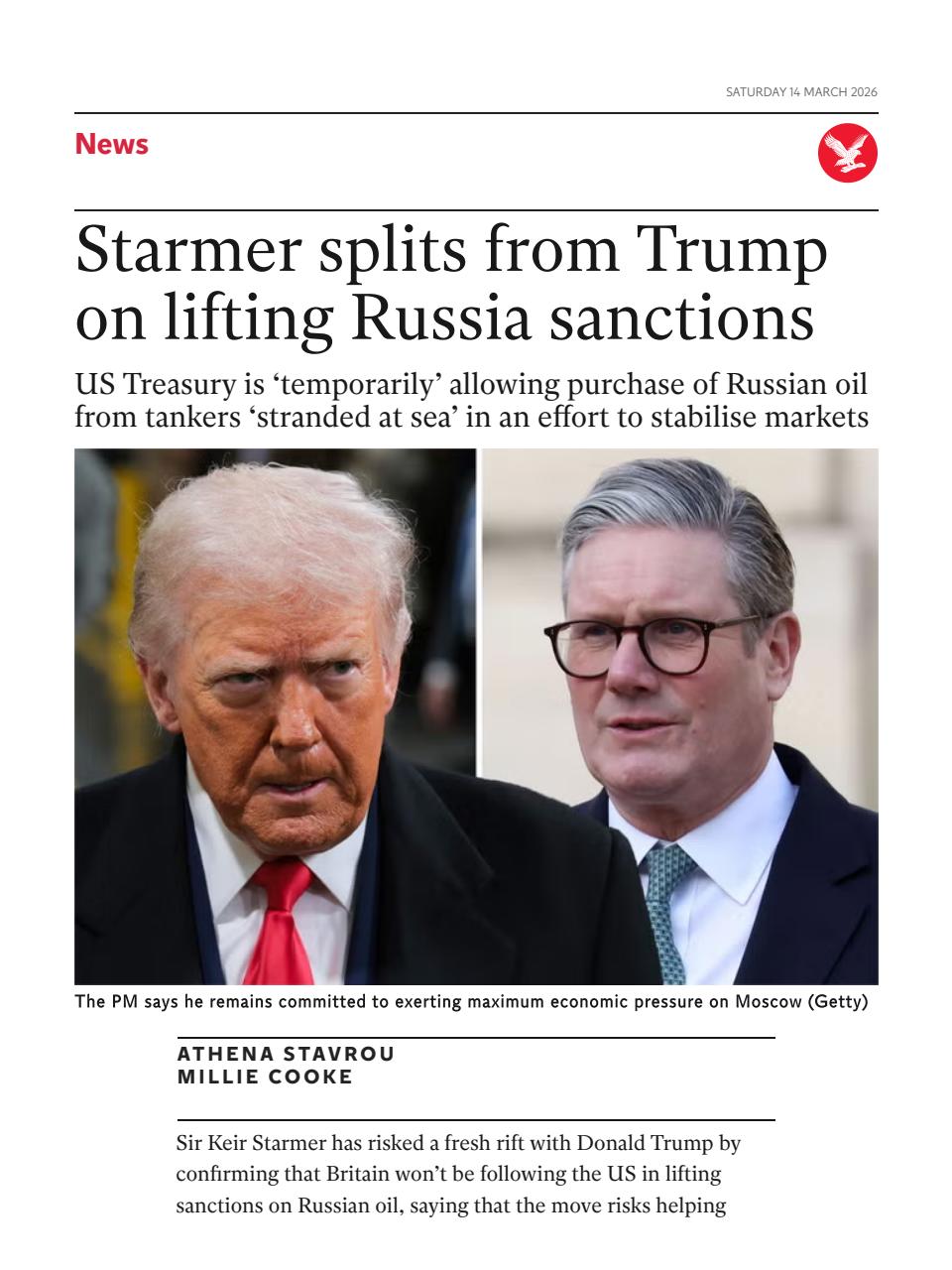 The Independent Daily Edition Newspaper Preview Pages