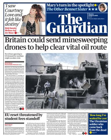 The Guardian Newspaper issue Monday, 16 March 2026