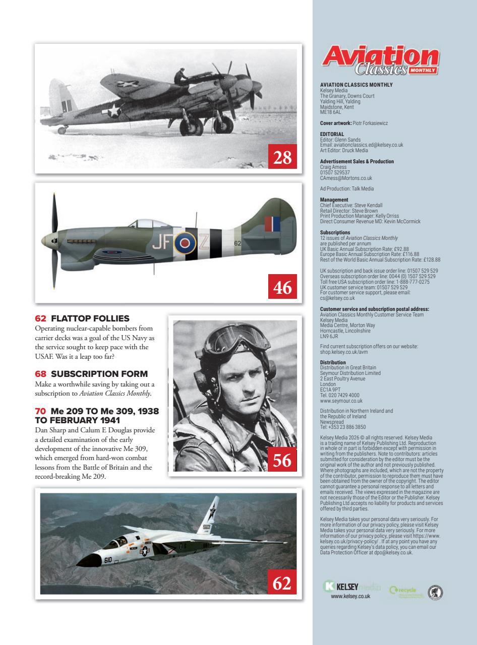 Aviation Classics Monthly Preview Pages