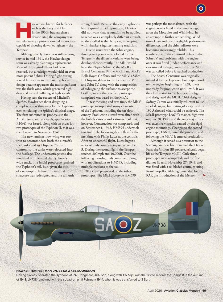Aviation Classics Monthly Preview Pages