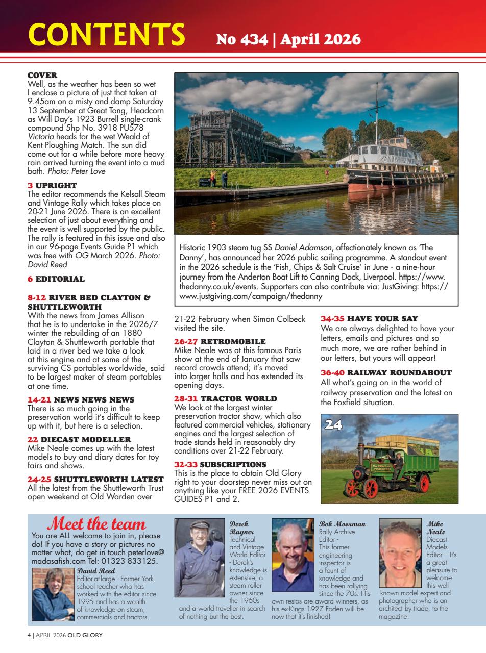 Old Glory Magazine Preview Pages