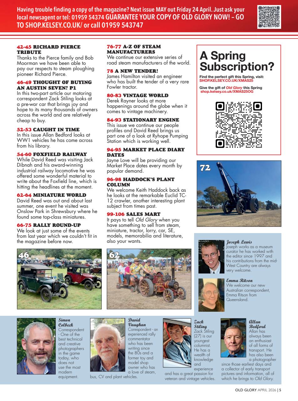 Old Glory Magazine Preview Pages