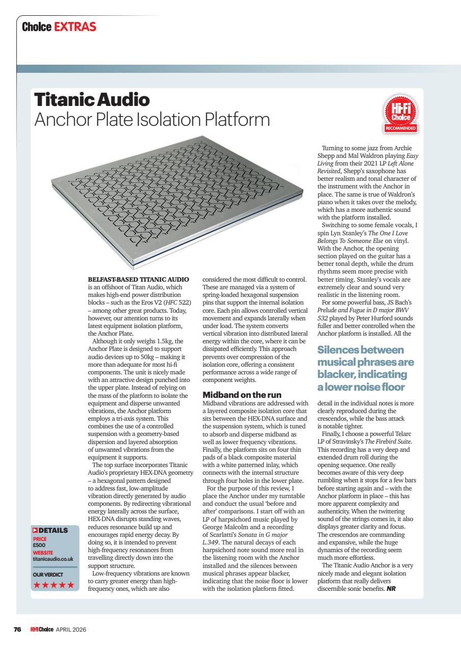 Hi-Fi Choice Preview Pages