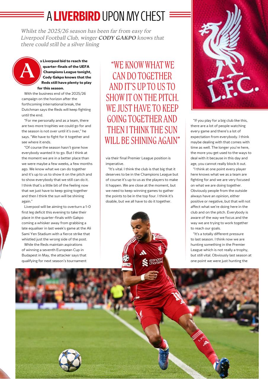 Liverpool FC Programmes Preview Pages