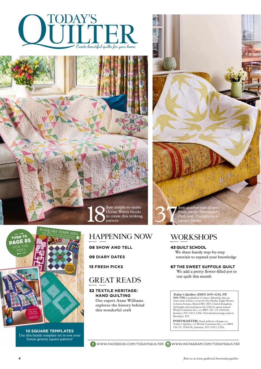 Today’s Quilter Preview Pages