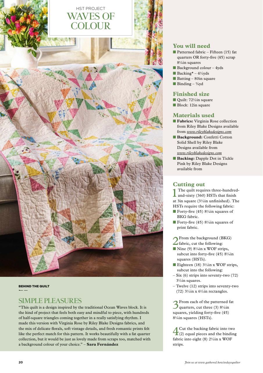 Today’s Quilter Preview Pages