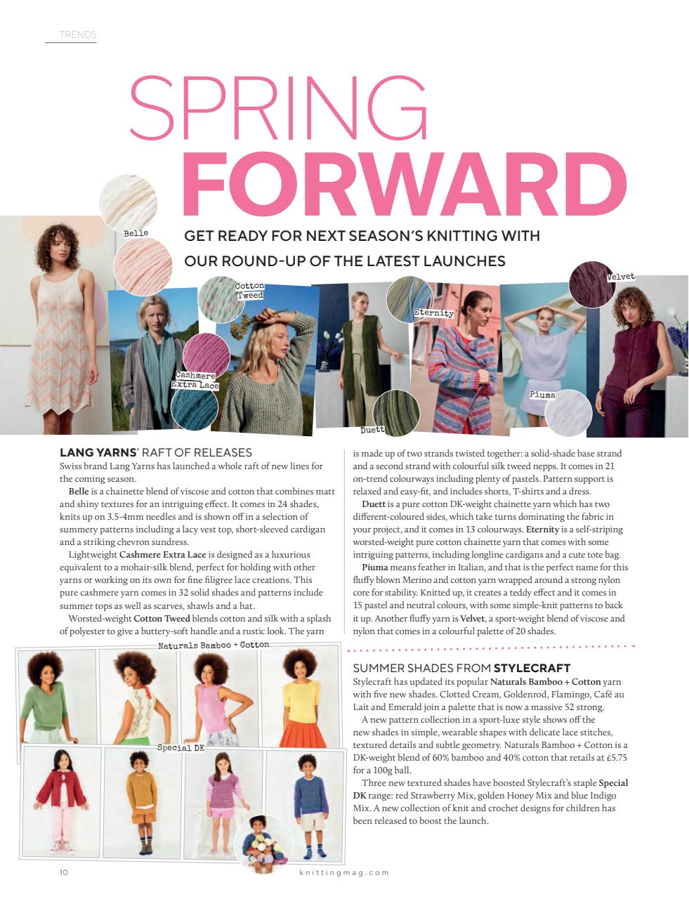 Knitting Preview Pages