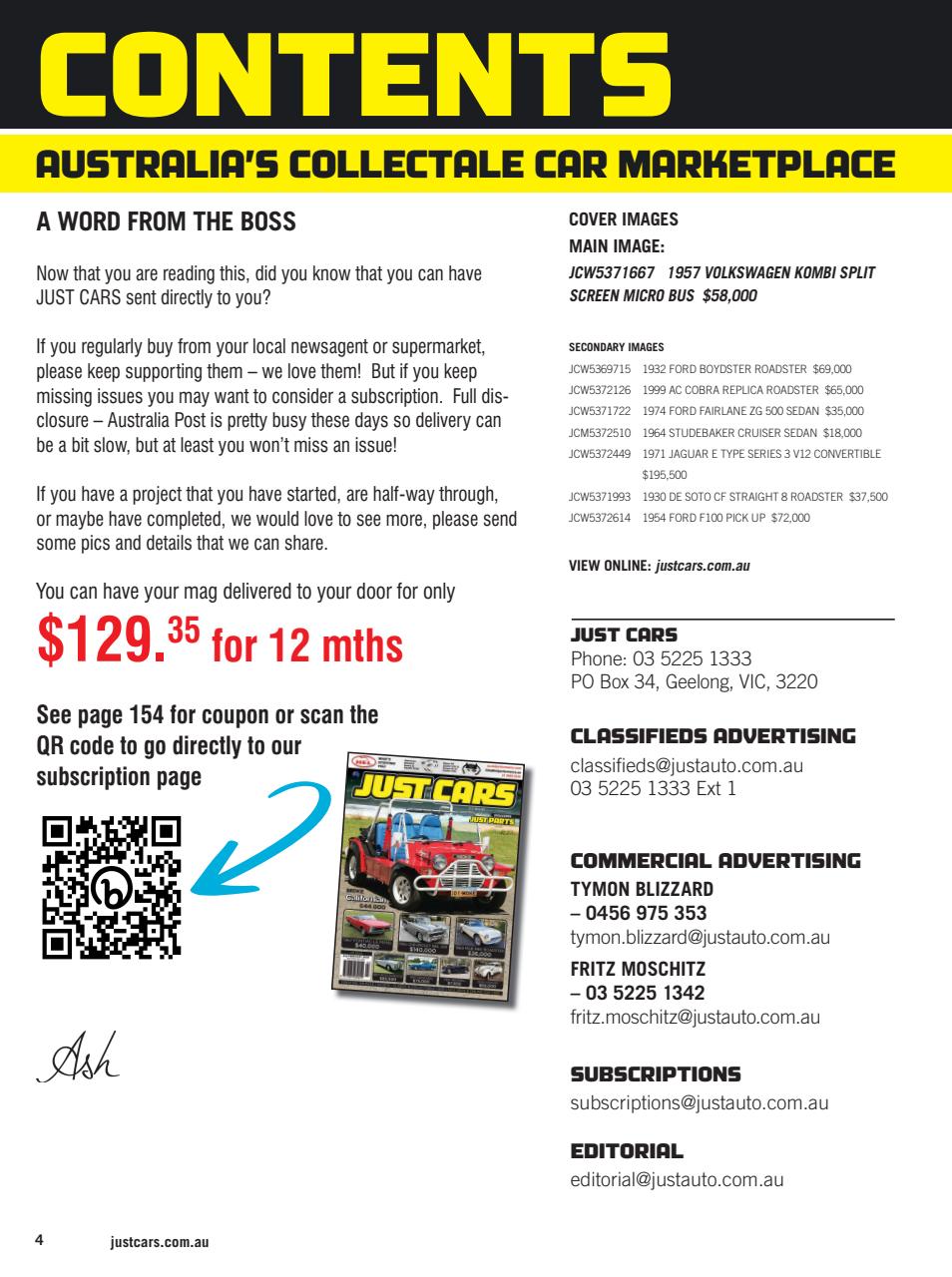 JUST CARS Preview Pages