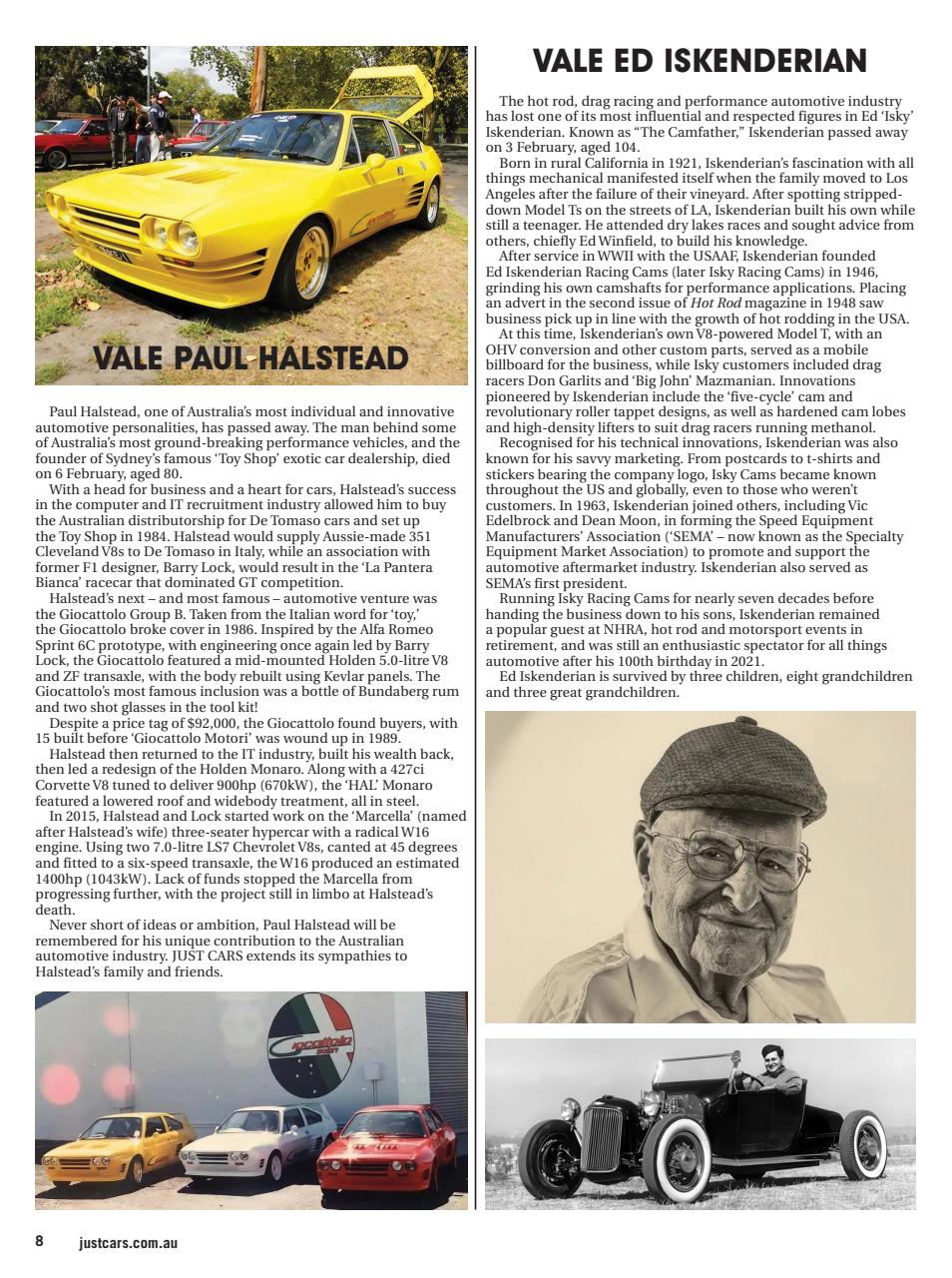 JUST CARS Preview Pages