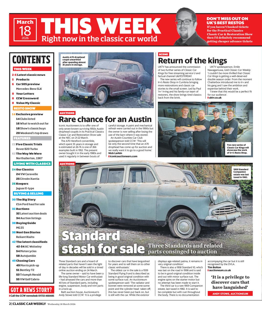 Classic Car Weekly Preview Pages
