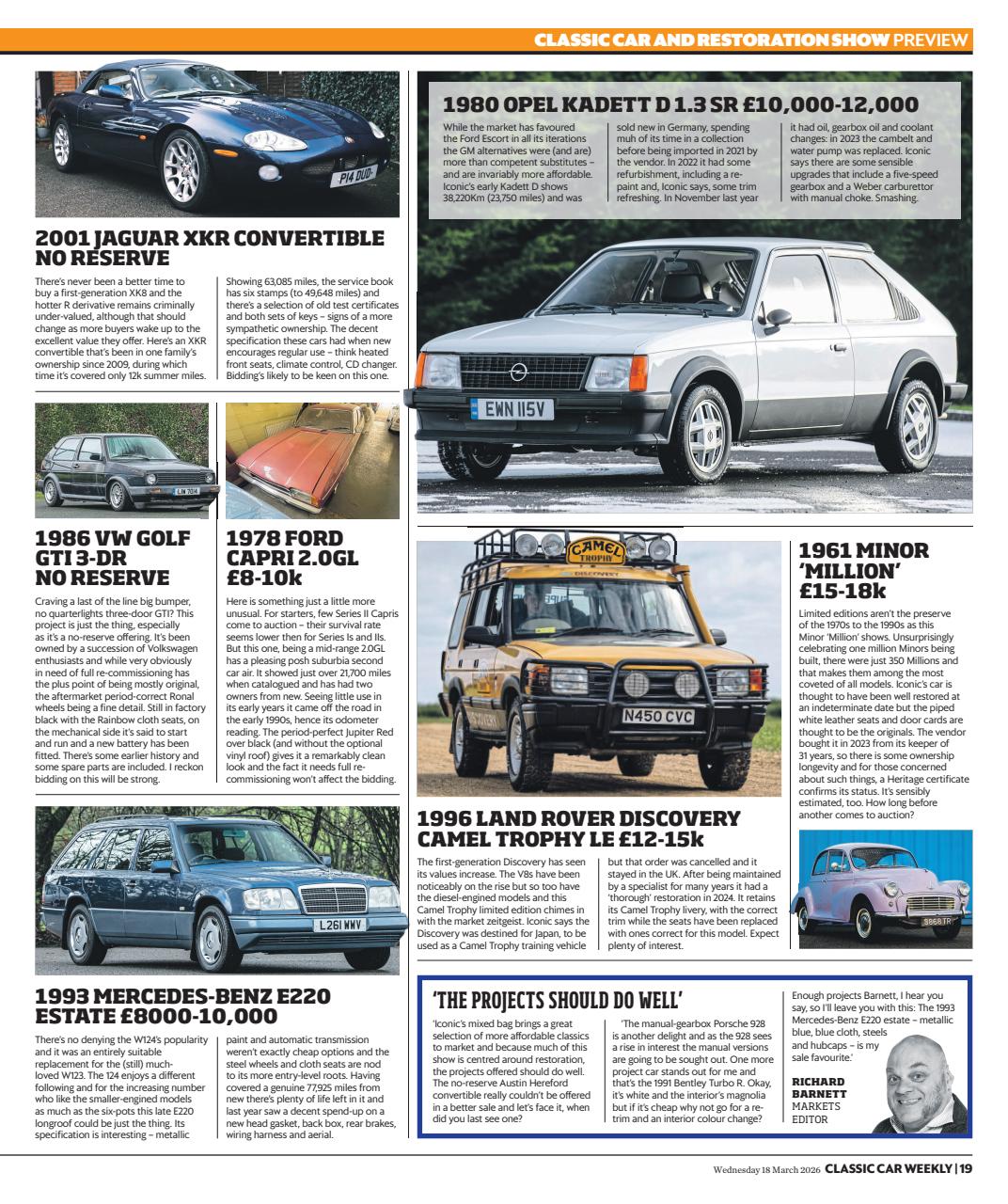 Classic Car Weekly Preview Pages