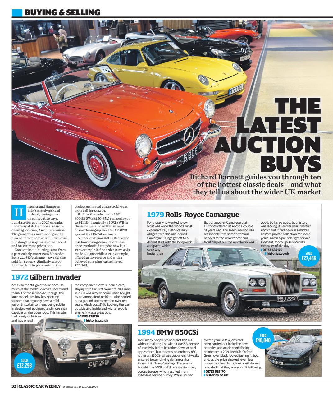 Classic Car Weekly Preview Pages