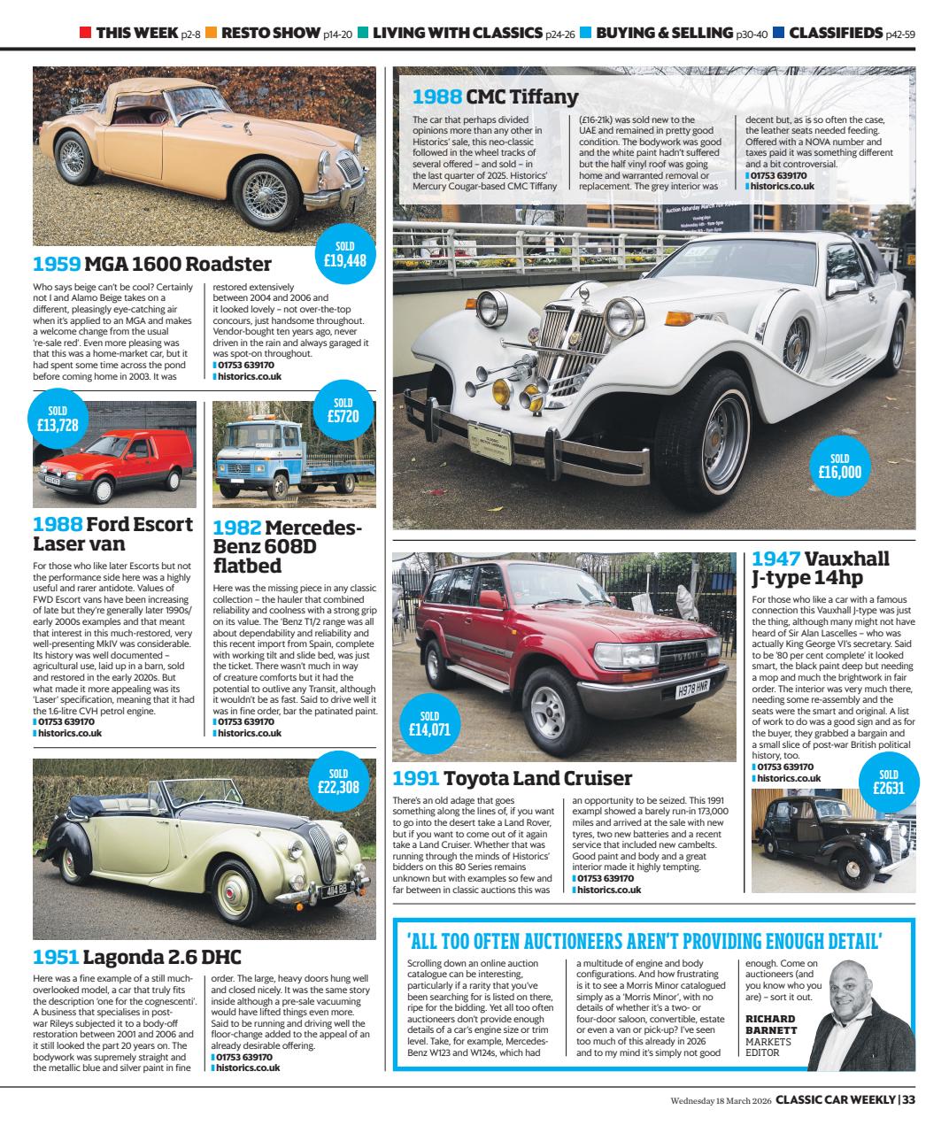 Classic Car Weekly Preview Pages