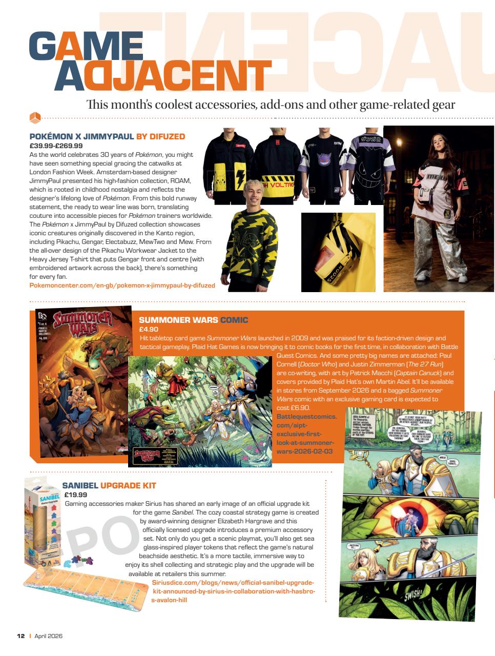 Tabletop Gaming Preview Pages