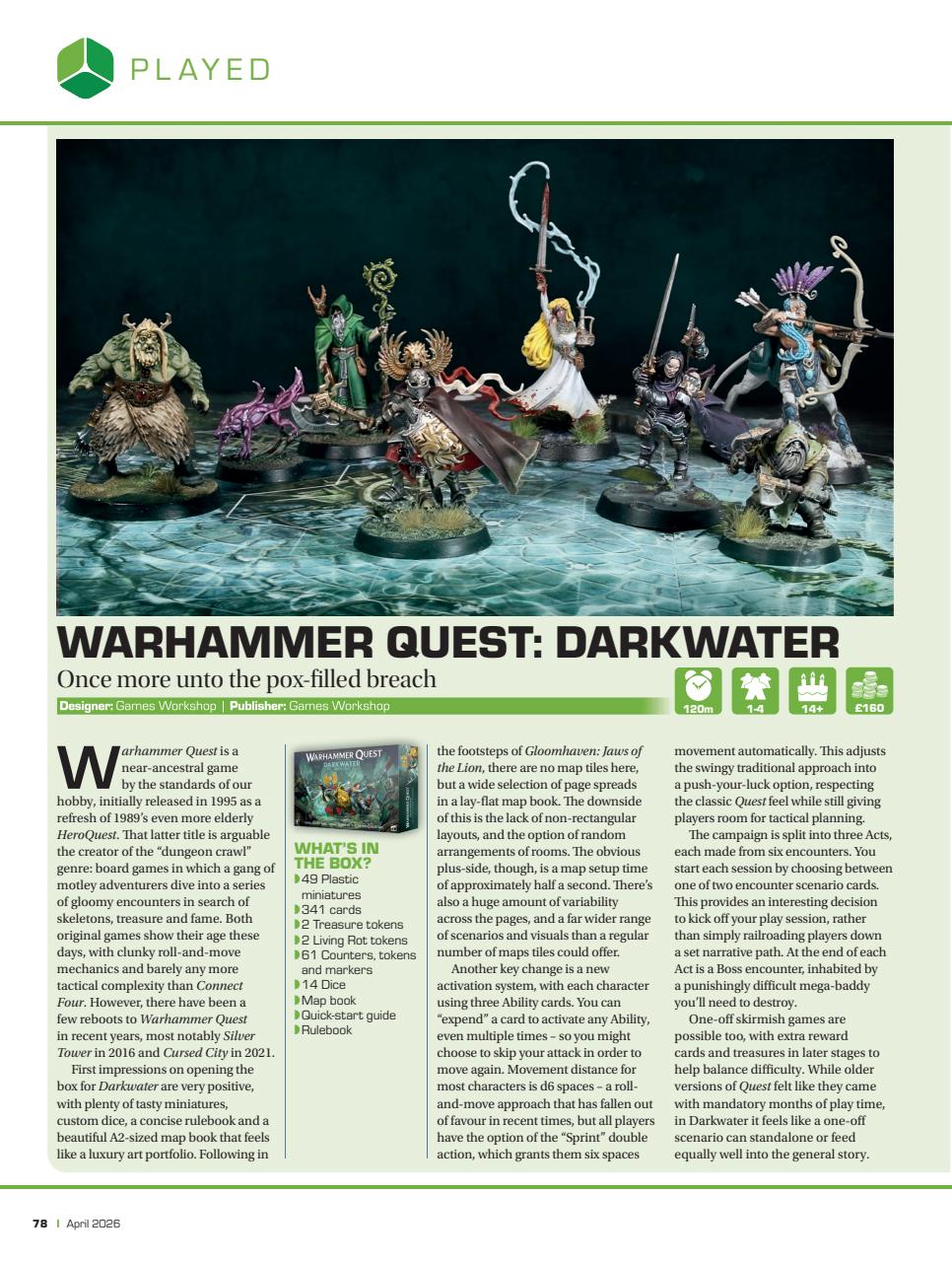 Tabletop Gaming Preview Pages