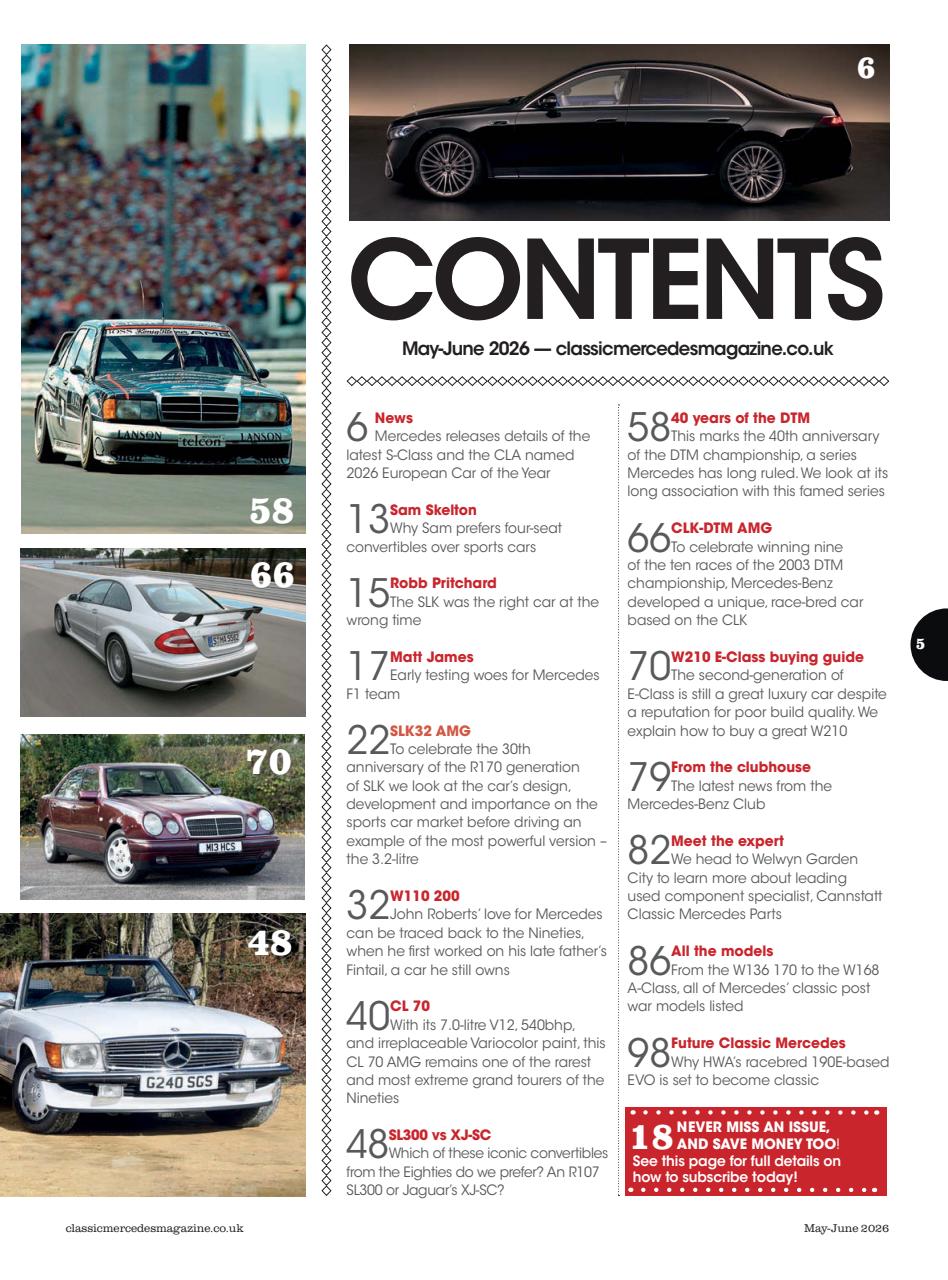Classic Mercedes Preview Pages