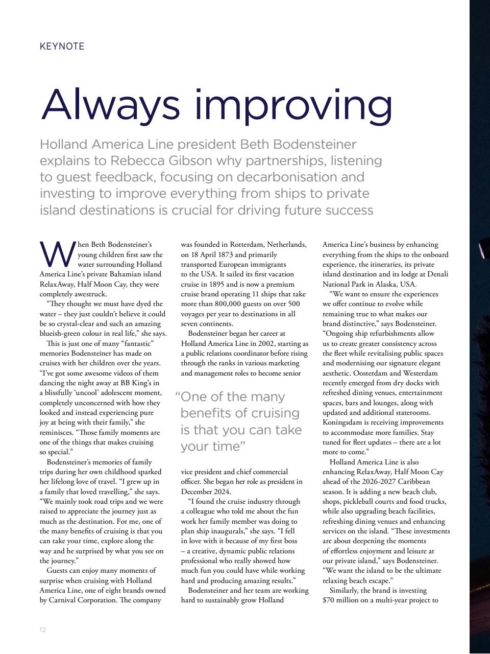 Cruise & Ferry Preview Pages