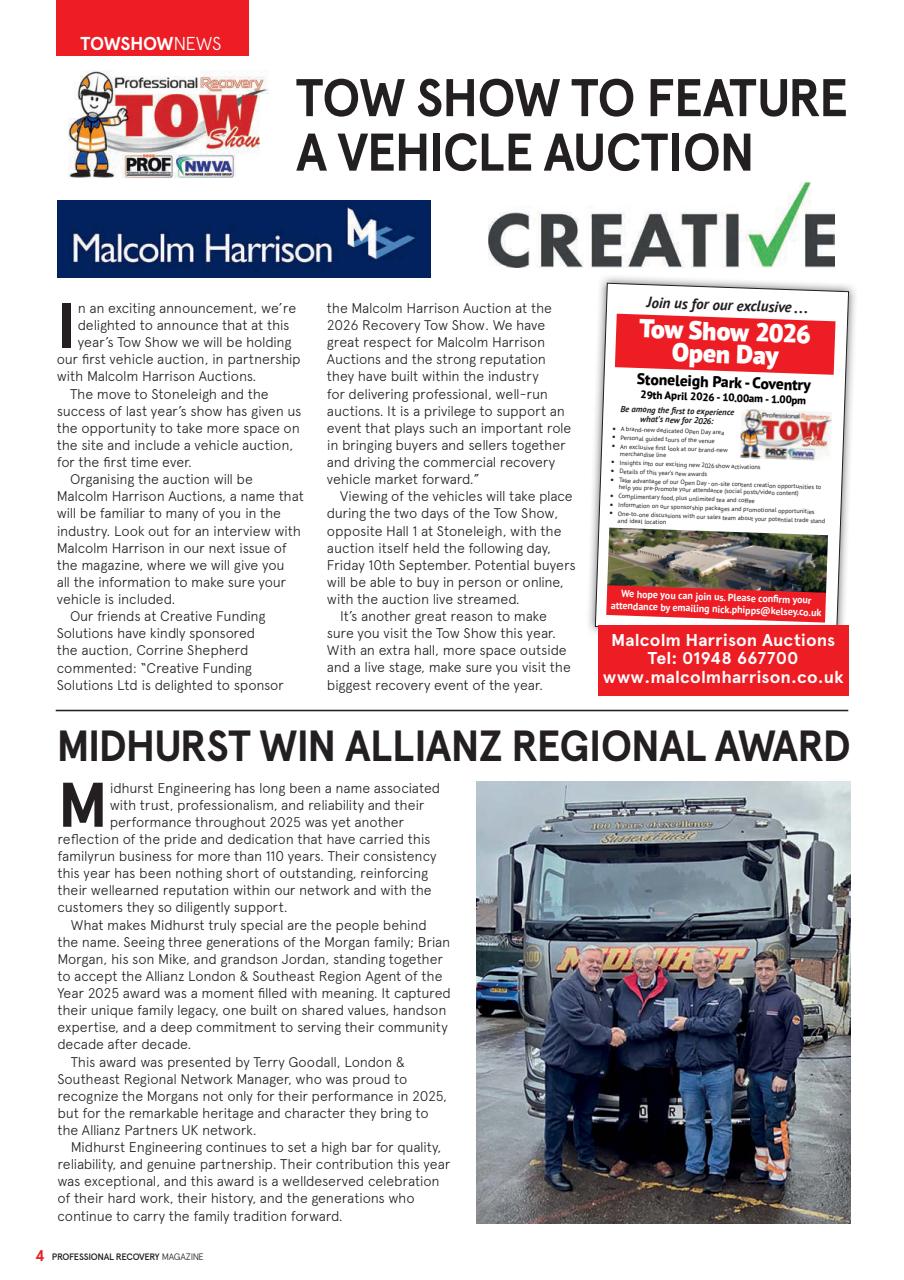 Professional Recovery Magazine Preview Pages