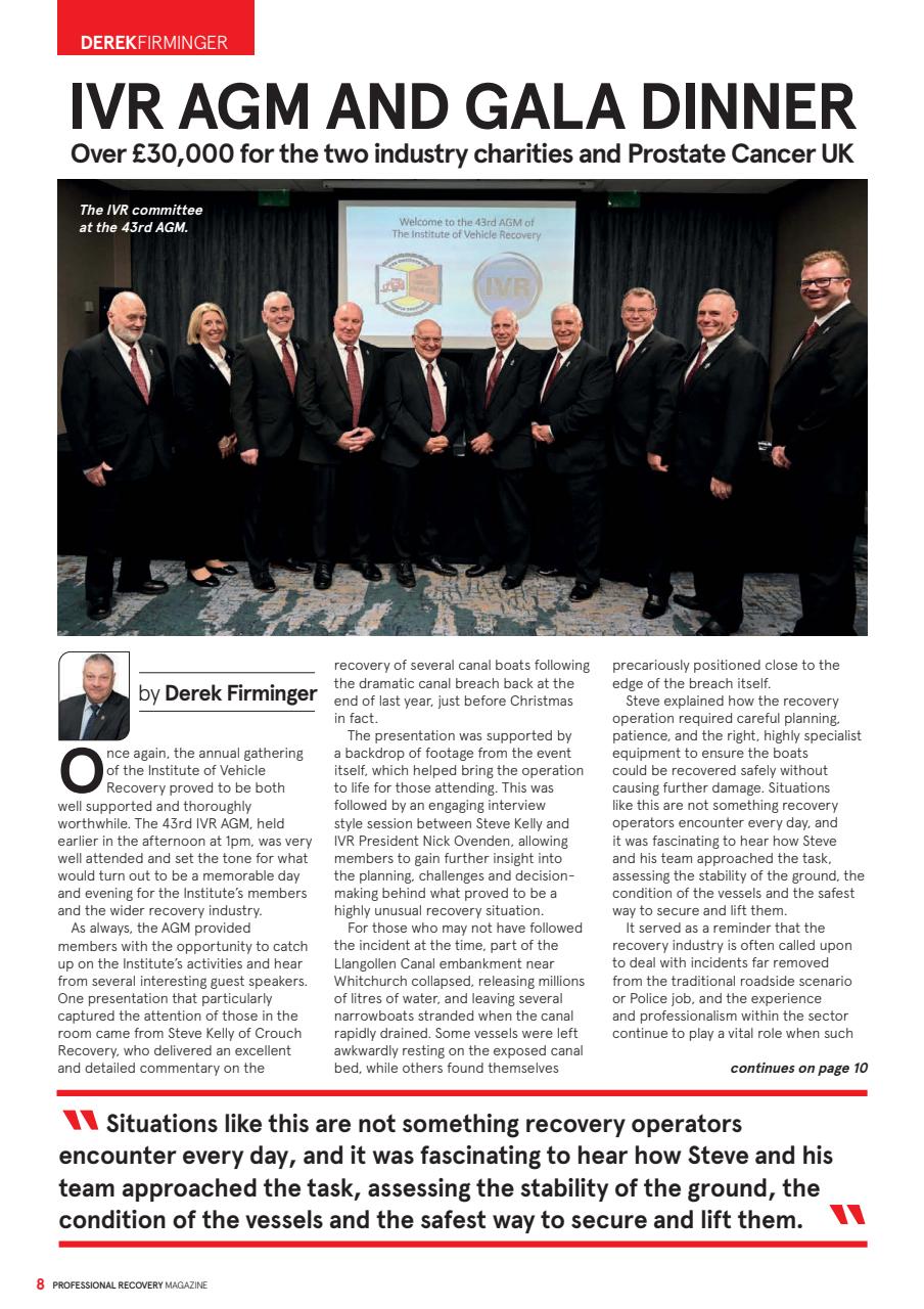 Professional Recovery Magazine Preview Pages