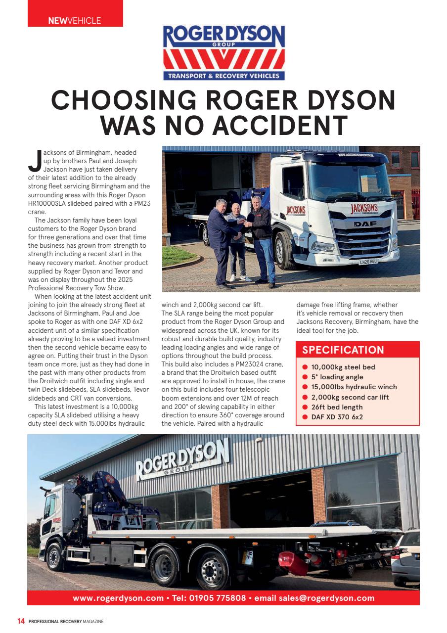 Professional Recovery Magazine Preview Pages