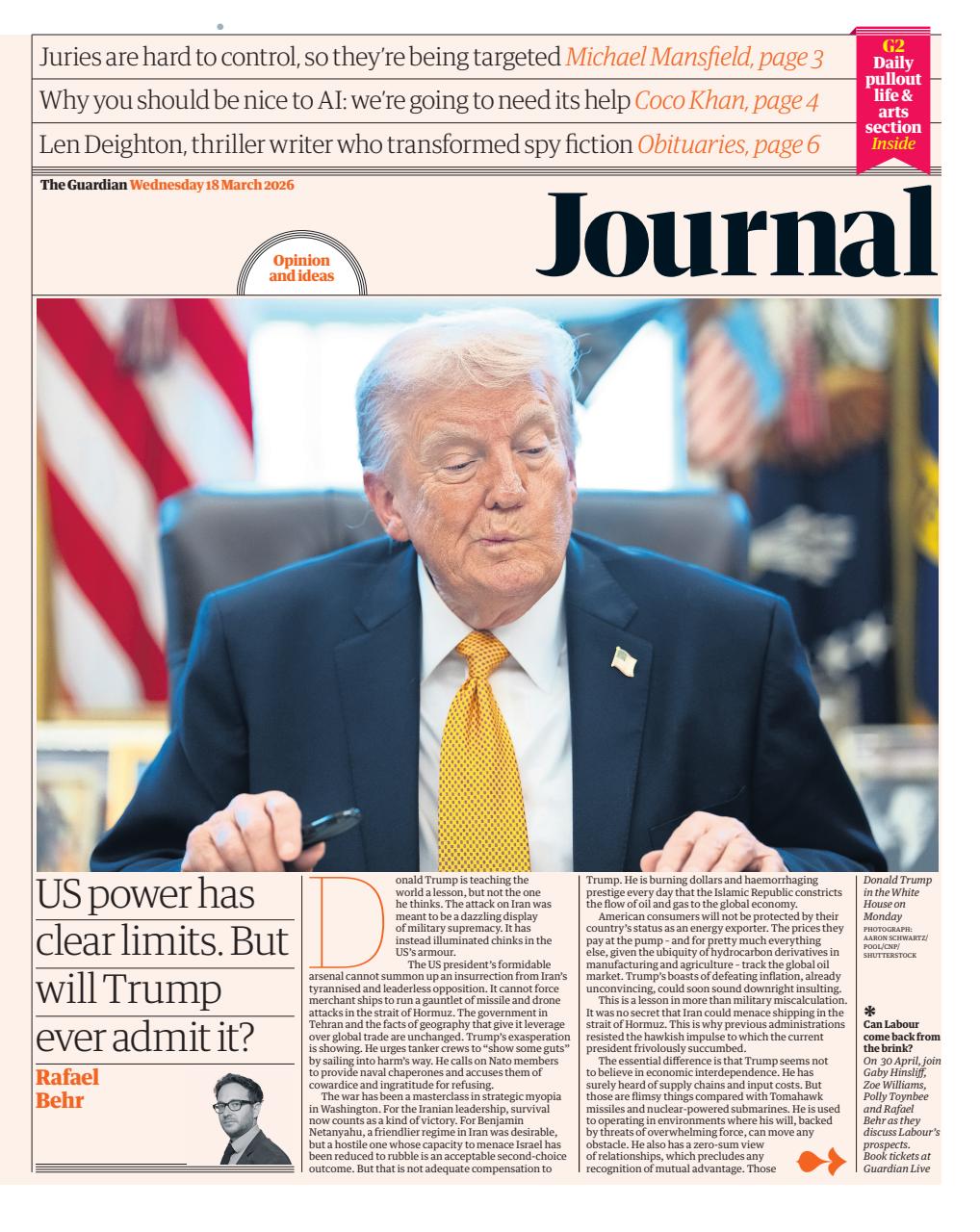 The Guardian Newspaper Preview Pages