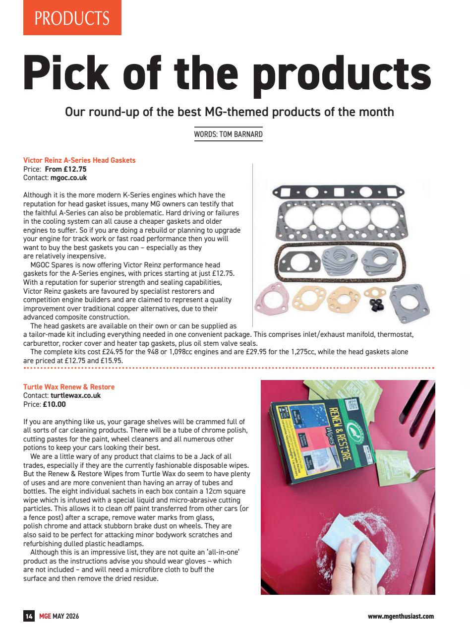 MG Enthusiast Preview Pages