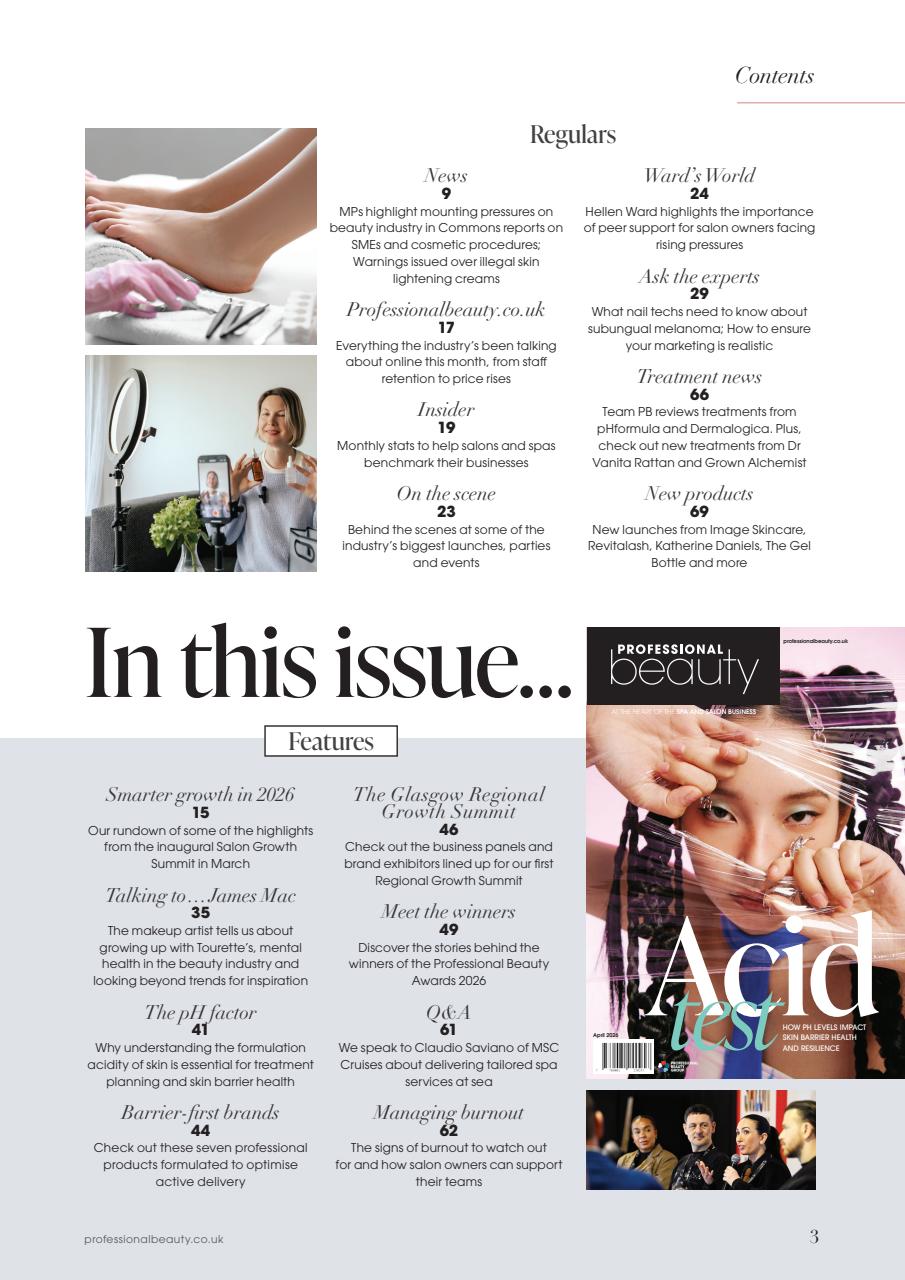 Professional Beauty Preview Pages