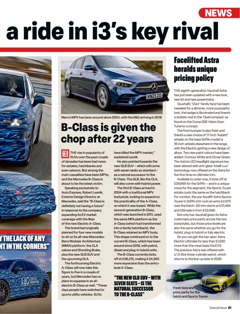 Auto Express Preview Pages