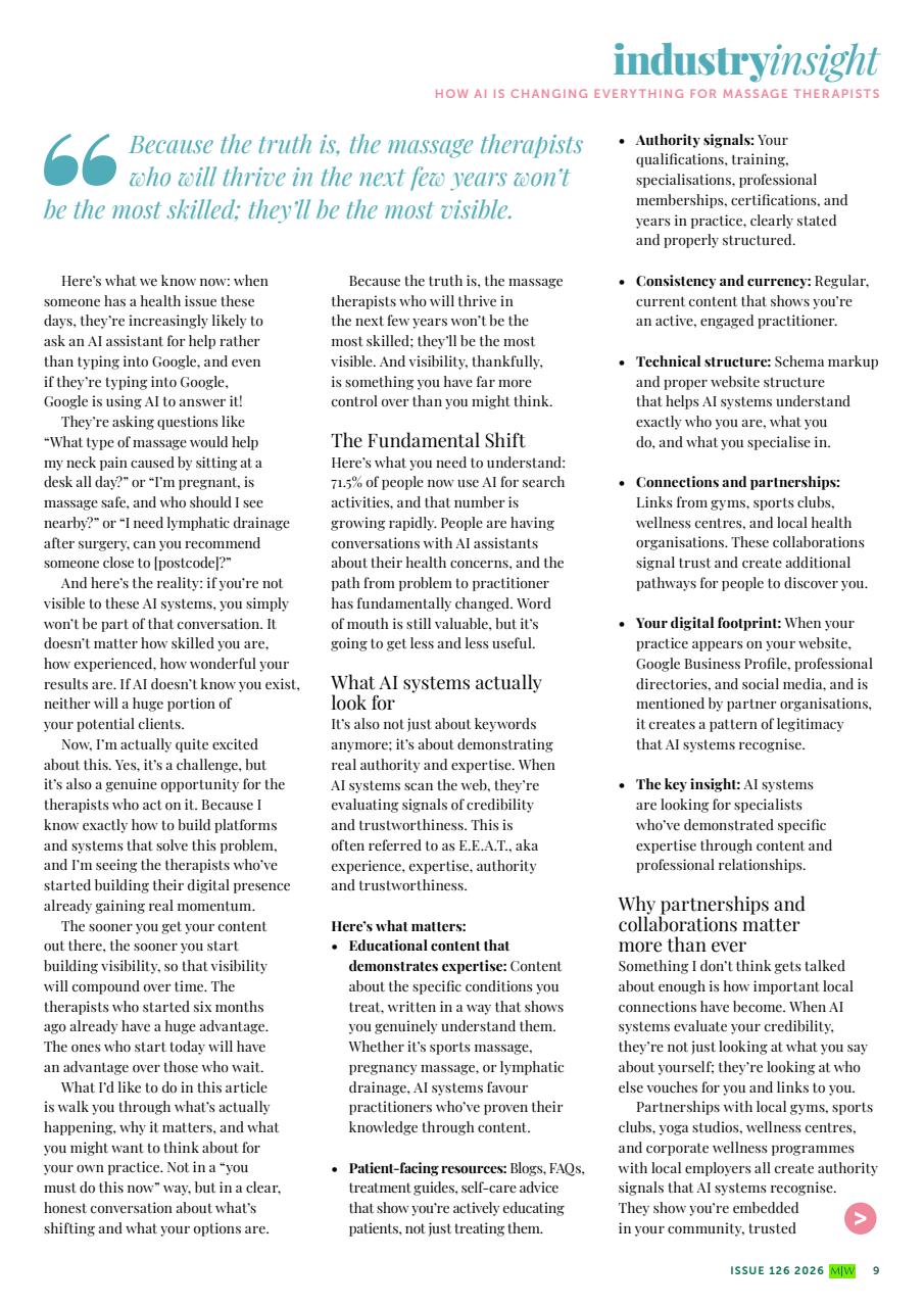 Massage World Preview Pages