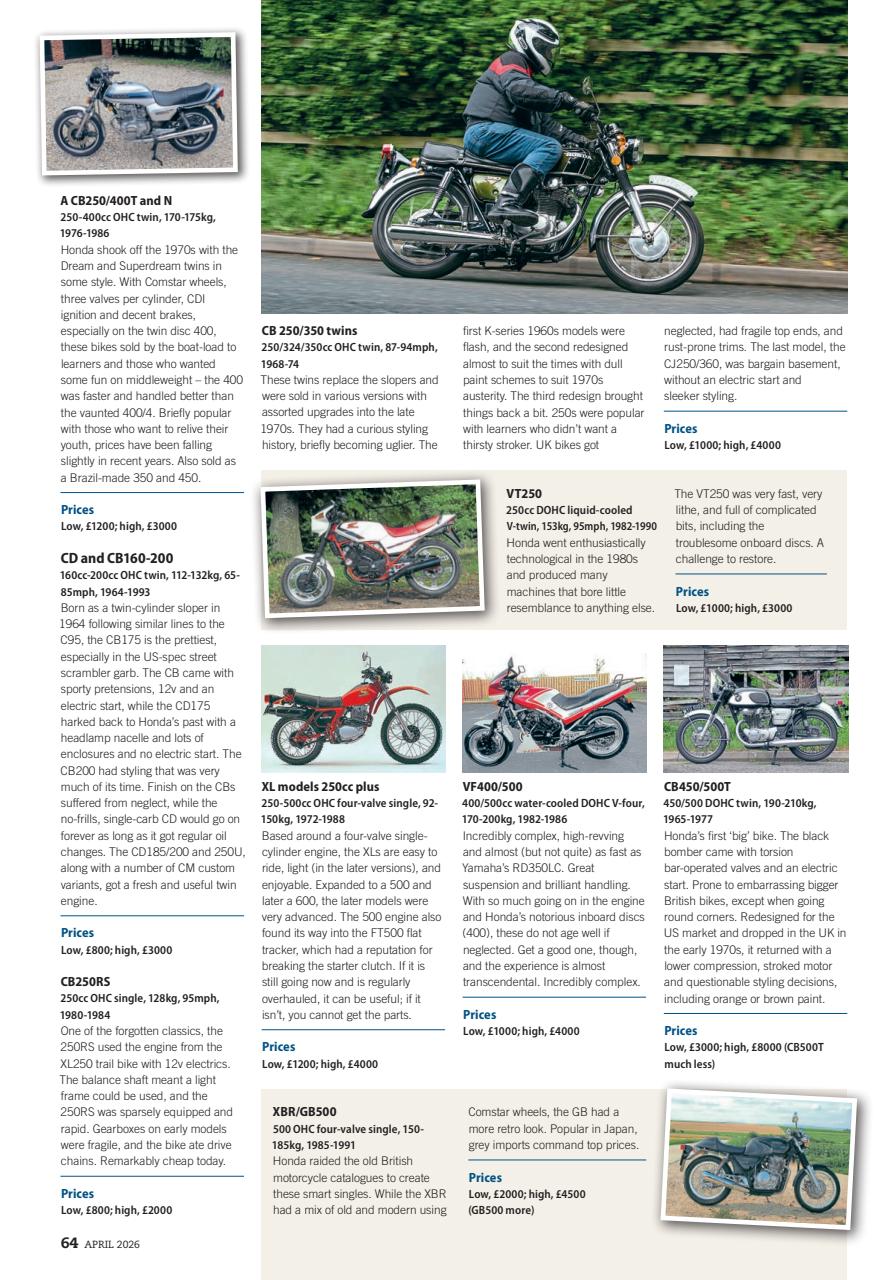 Classic Bike Guide Preview Pages