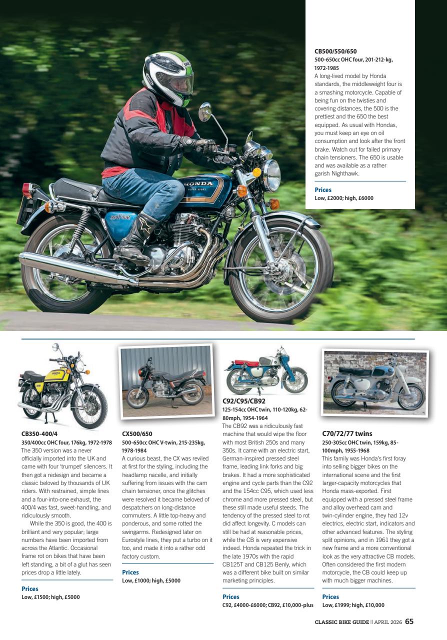 Classic Bike Guide Preview Pages