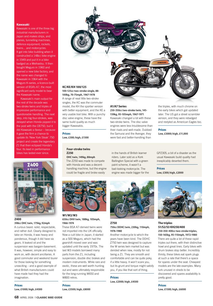 Classic Bike Guide Preview Pages