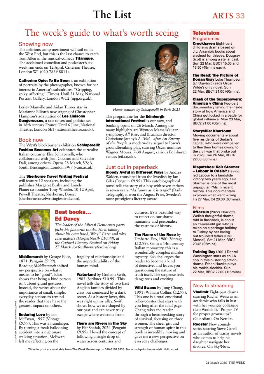 The Week Preview Pages