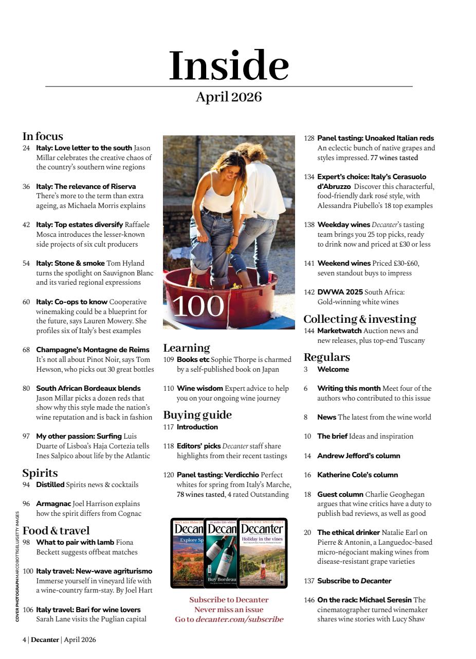 Decanter Preview Pages