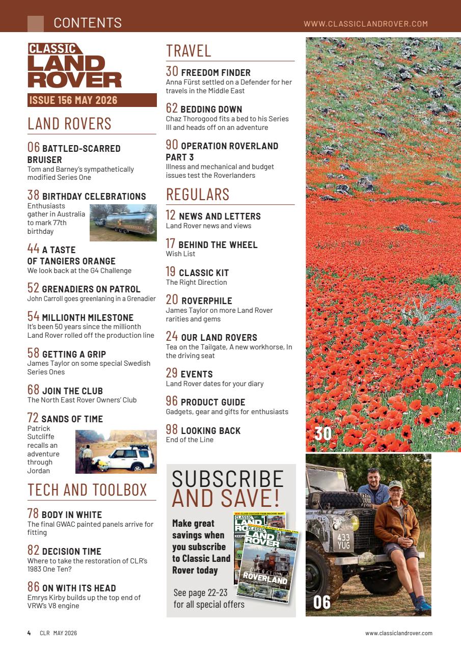 Classic Land Rover Magazine Preview Pages
