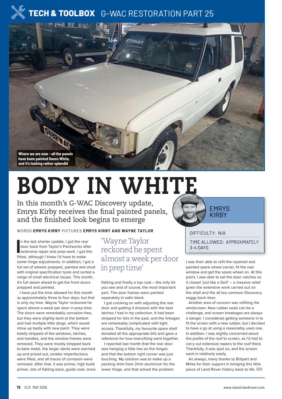 Classic Land Rover Magazine Preview Pages