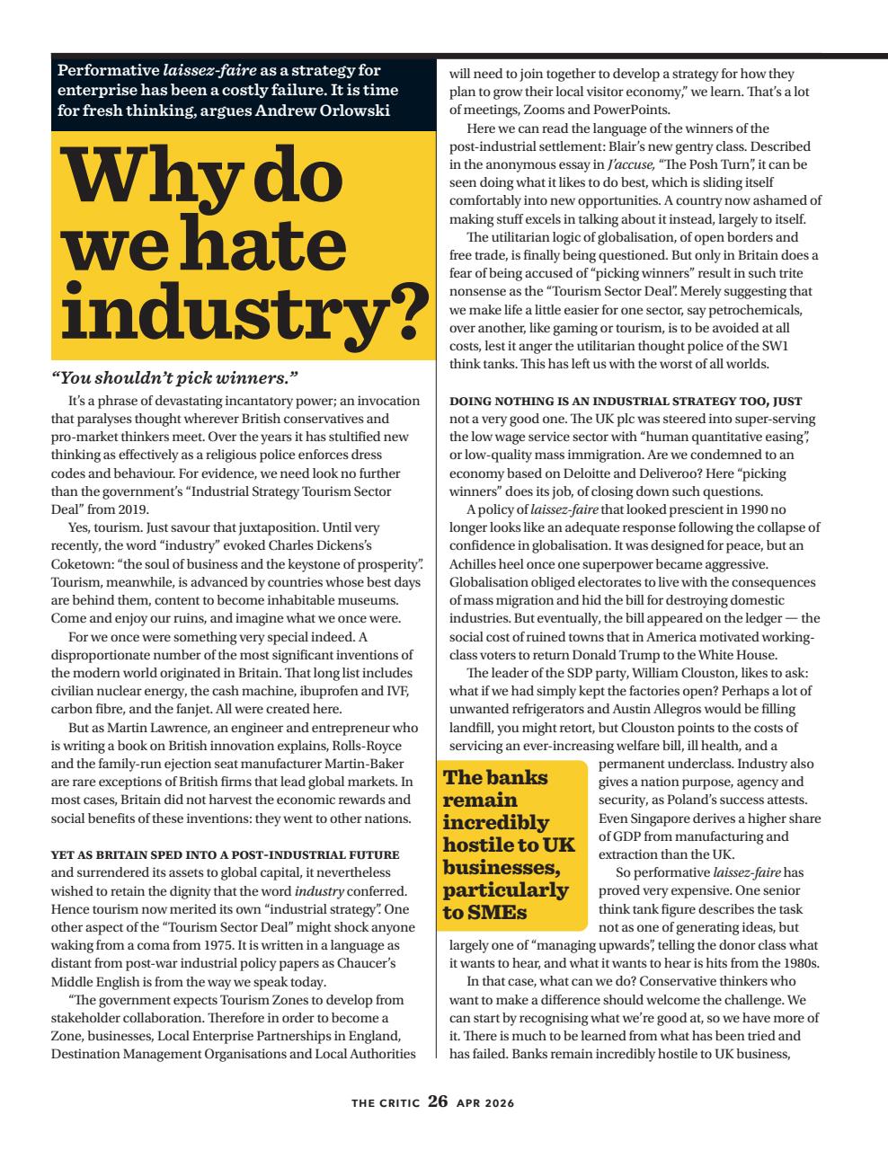 The Critic Preview Pages