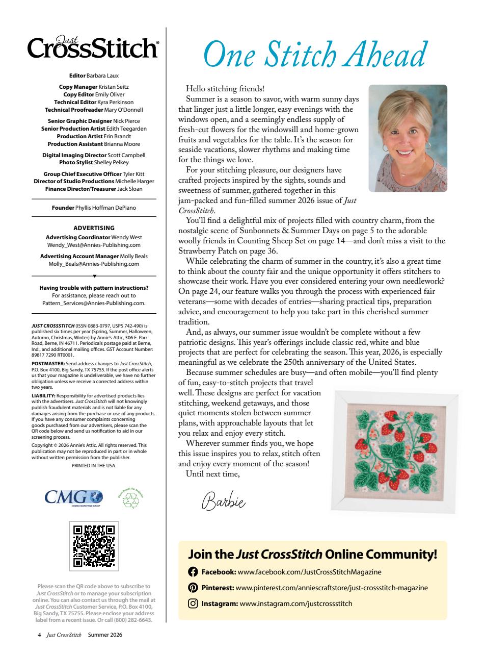 Just CrossStitch Preview Pages