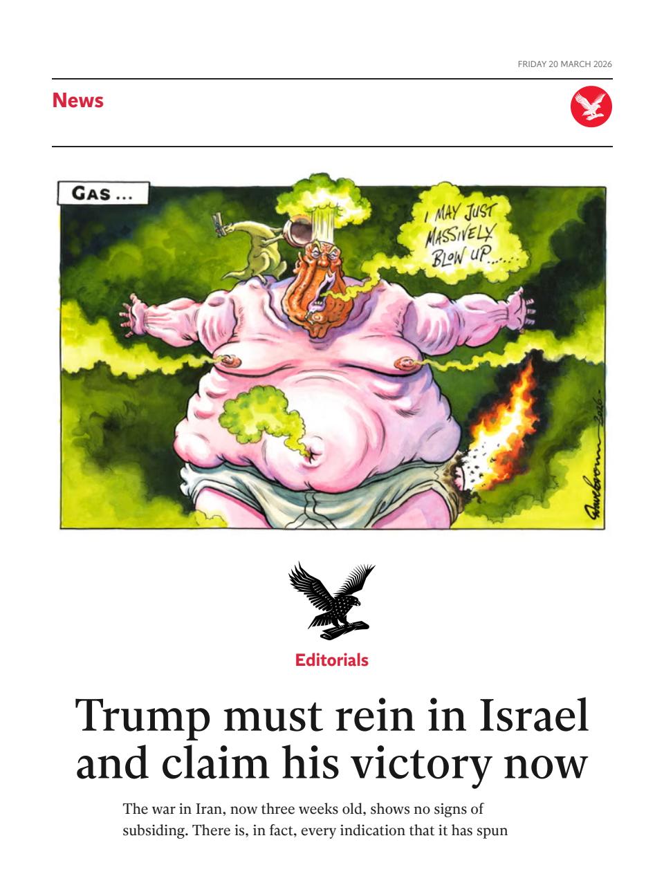 The Independent Daily Edition Newspaper Preview Pages