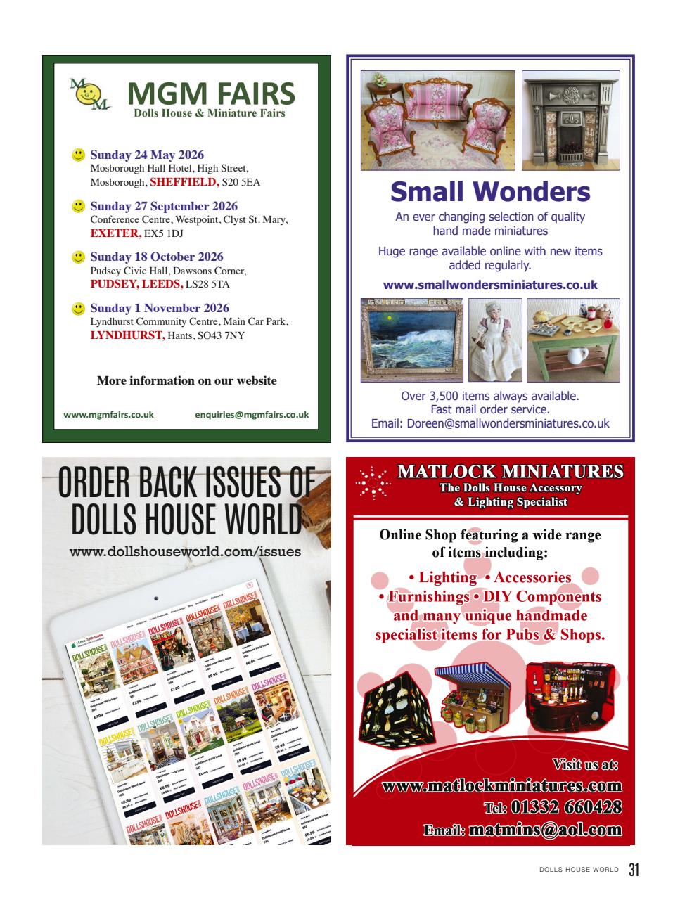 Dolls House World Preview Pages