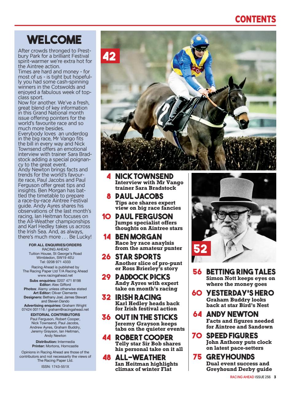 Racing Ahead Preview Pages