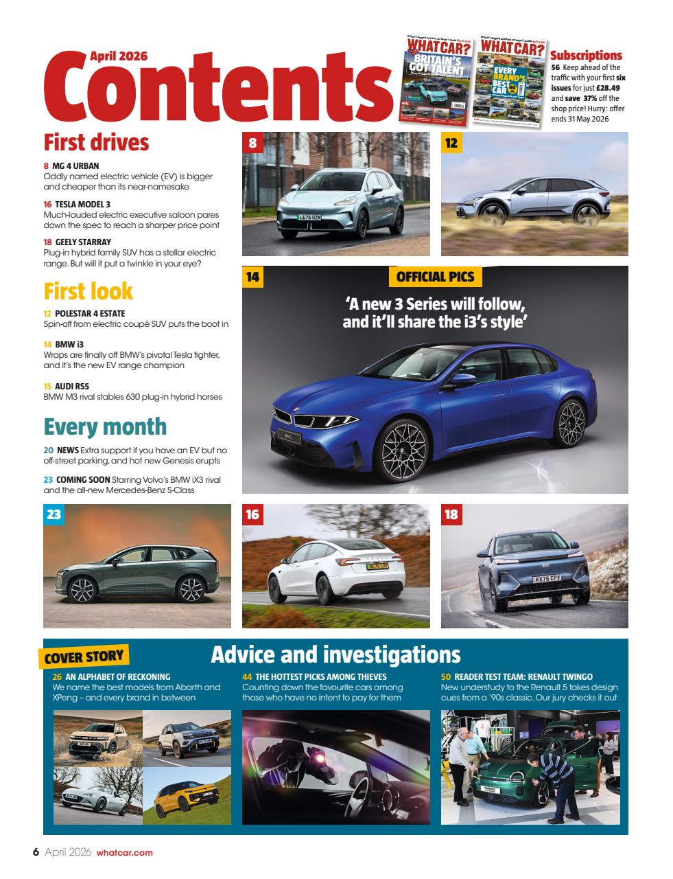 What Car? Preview Pages