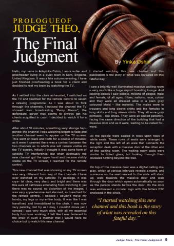 Prologue - Judge Theo, The Final Judgment issue Prologue - Judge Theo, The Final Judgment