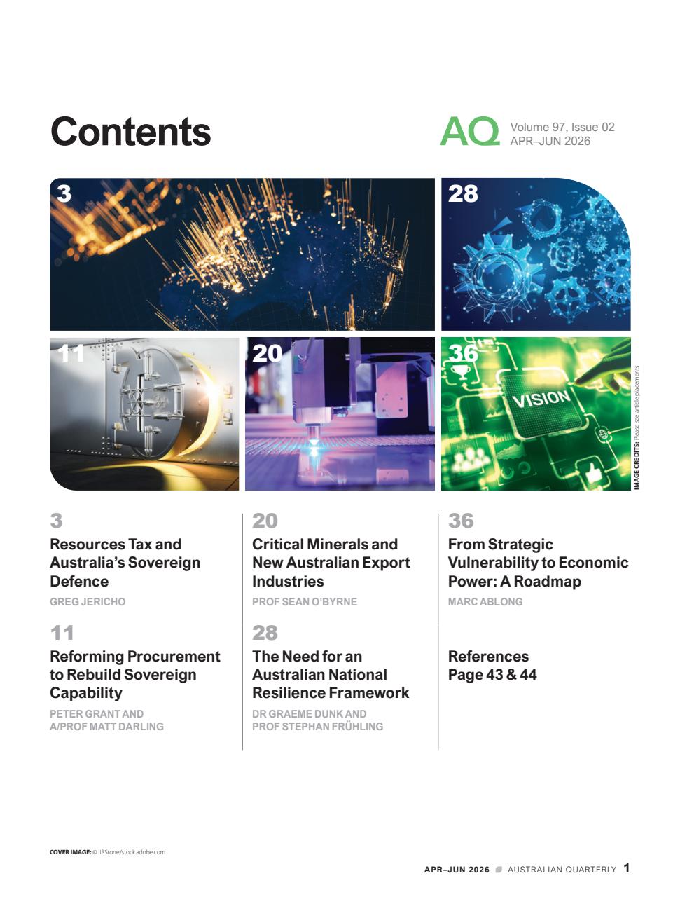 AQ: Australian Quarterly Preview Pages