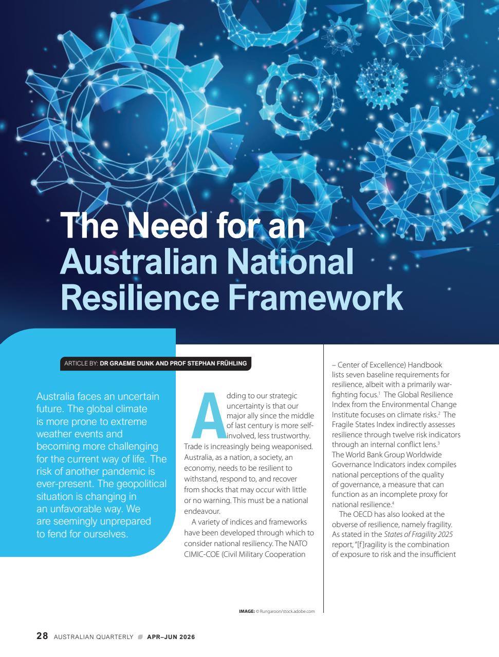 AQ: Australian Quarterly Preview Pages