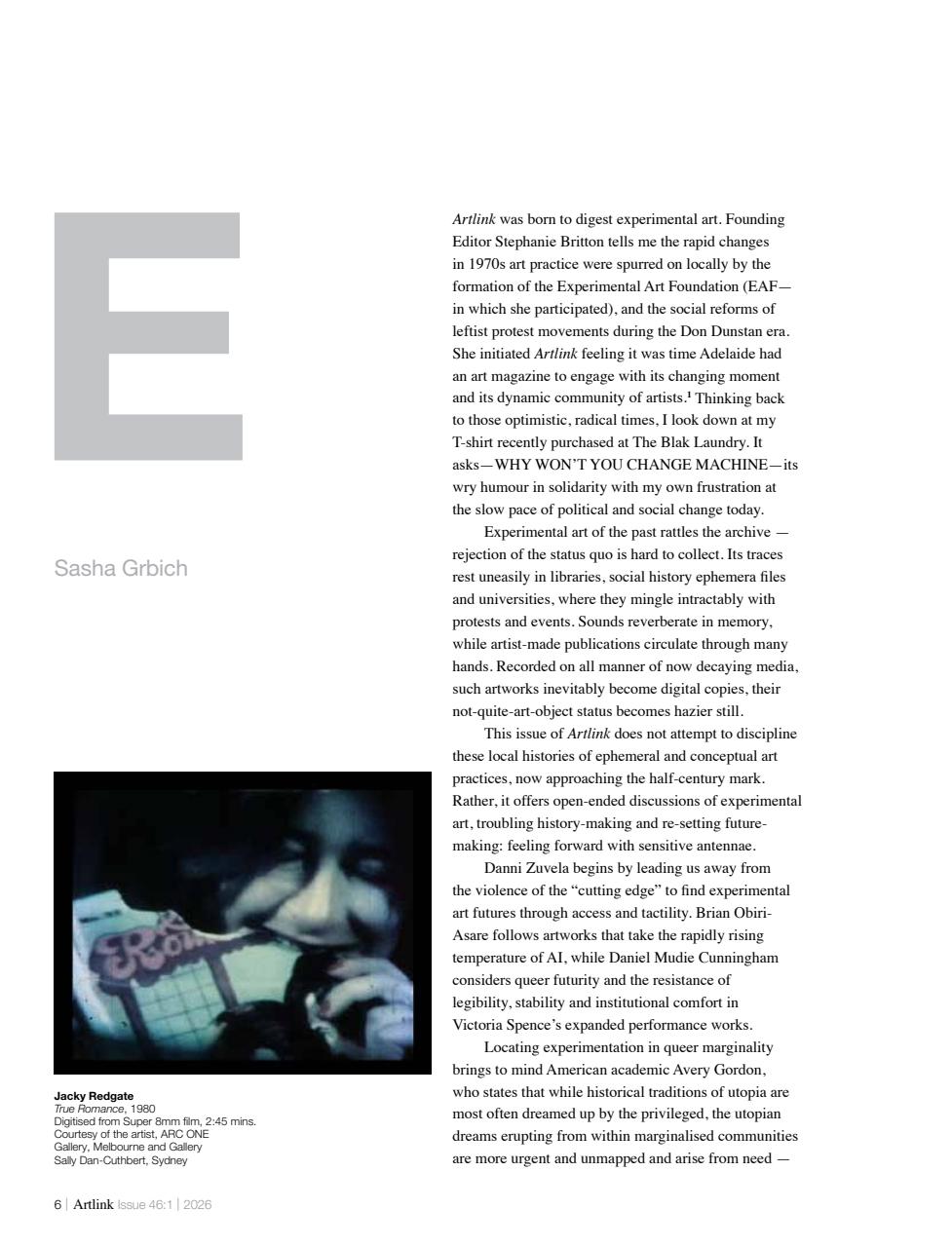 Artlink Magazine Preview Pages