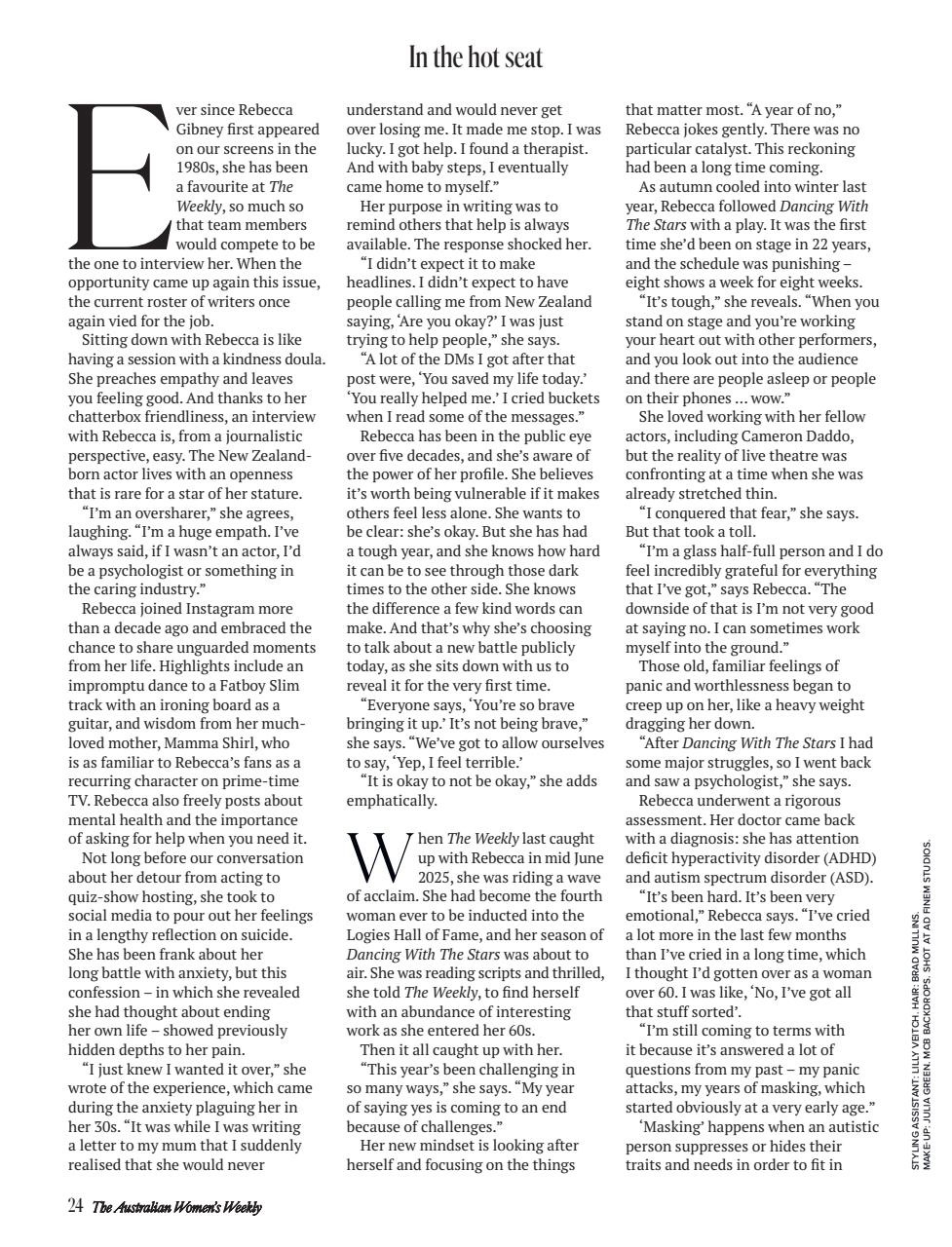 Australian Women's Weekly NZ Preview Pages